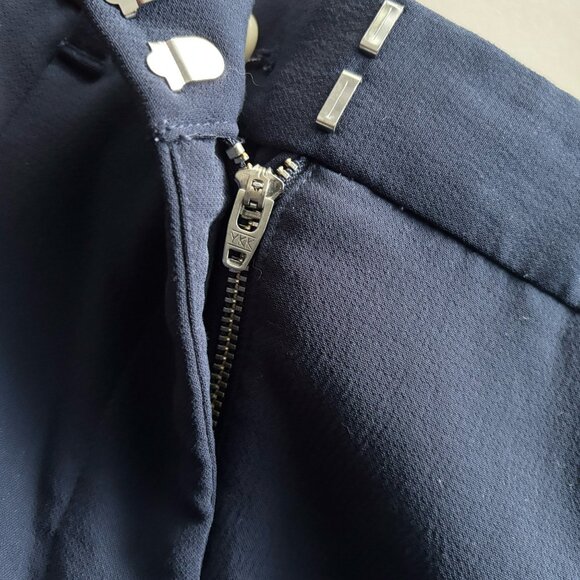 Aritzia The Effortless Pant, High-Waisted Wide Leg Crepe Trousers in Blue, sz 0 - Picture 12 of 16